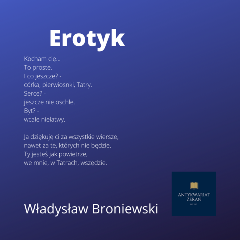 „Erotyk” Władysław Broniewski